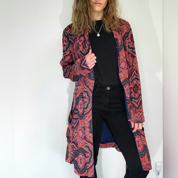 Flawless ✨️Free People Paisley duster size Small - Picture 3 of 7